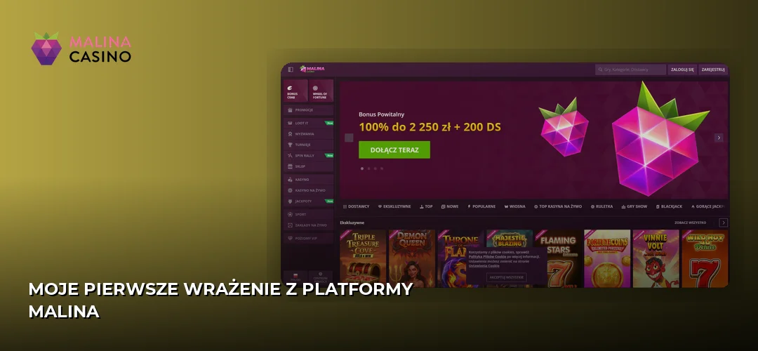 Moje Pierwsze Wrażenie z Platformy Malina
