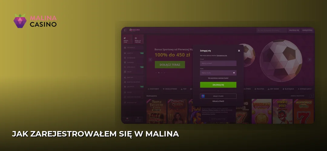 Jak Zarejestrowałem się w Malina