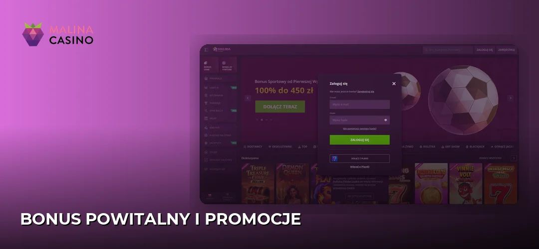Malina promotional banner