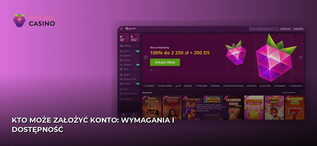 Malina promotional banner
