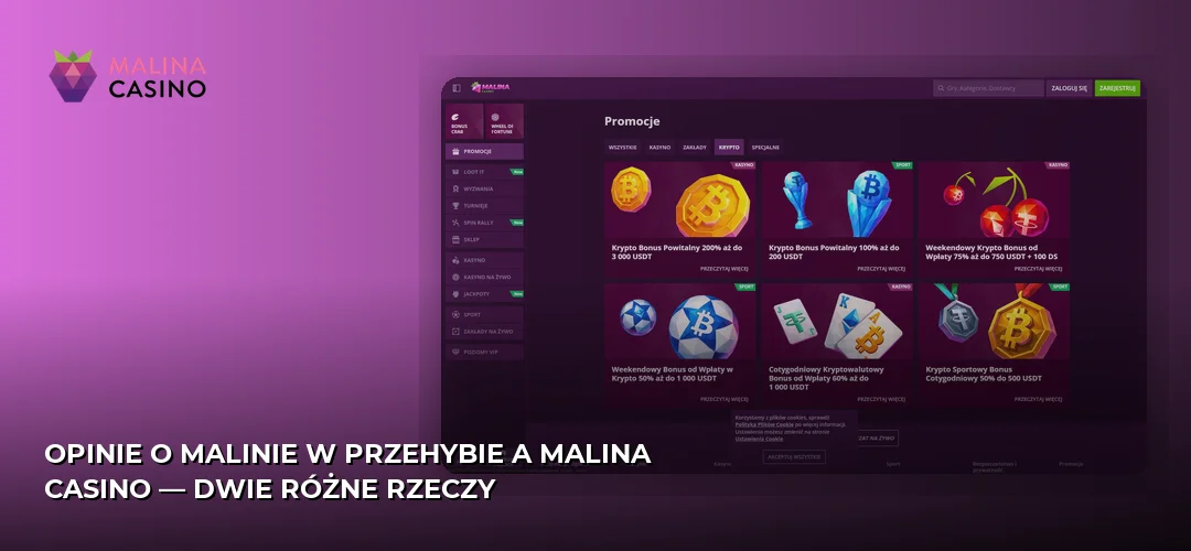 Malina promotional banner