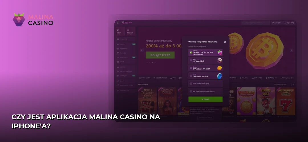 Malina promotional banner