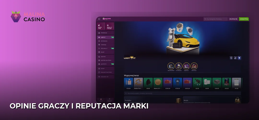 Malina promotional banner