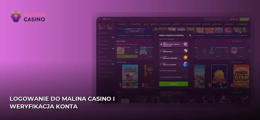 Malina promotional banner